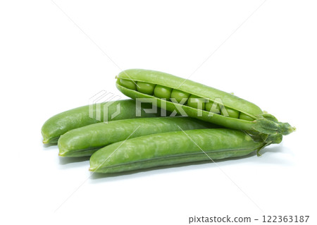 green peas vegetable bean isolated on white 122363187