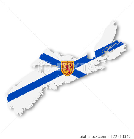 Nova Scotia Canada Province flag map Nova Scotia Canada Province flag map 122363342