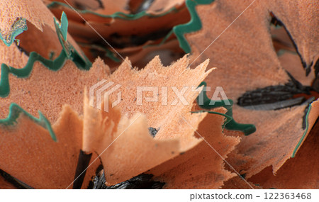 pencil shavings texture close up. High quality photo pencil shavings texture close up. High quality photo 122363468