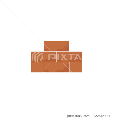 brick wall icon illustration design template brick wall icon illustration design template 122363484