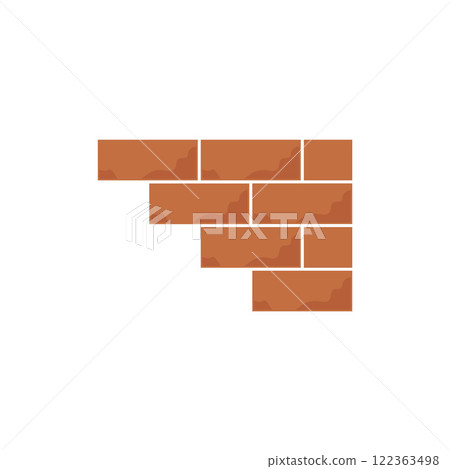 brick wall icon illustration design template 122363498