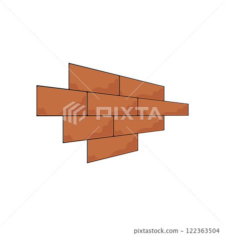 brick wall icon illustration design template brick wall icon illustration design template 122363504
