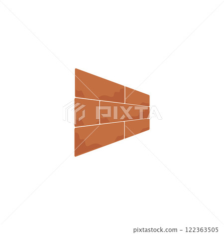 brick wall icon illustration design template 122363505