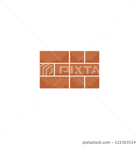 brick wall icon illustration design template 122363524