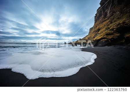 Vikurfjara Black Sand Beach near Vik on the island of Iceland Vikurfjara Black Sand Beach near Vik on the island of Iceland 122363760