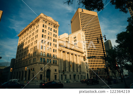 downtown in Winnipeg, Manitoba, Canada - July 20, 2024 downtown in Winnipeg, Manitoba, Canada - July 20, 2024 122364219