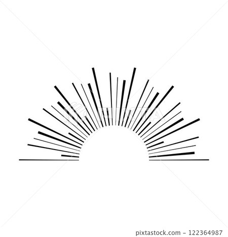 Sun icon, sunburst vector illustration element for design Sun icon, sunburst vector illustration element for design 122364987