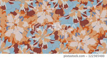 seamless pattern with autumn leaves seamless pattern with autumn leaves 122365480