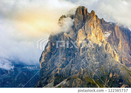 Sasso Lungo mount, Alpe di Siusi, Dolomites, Italy 122365737