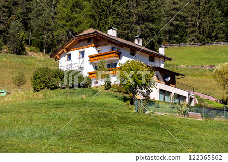 Rural houses in Ortisei. Dolomites, Italy Rural houses in Ortisei. Dolomites, Italy 122365862