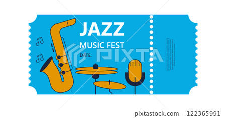Jazz music fest ticket 122365991