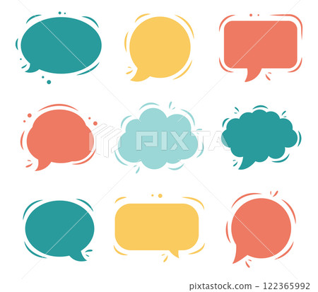 SPEECH BUBBLE set 1 122365992