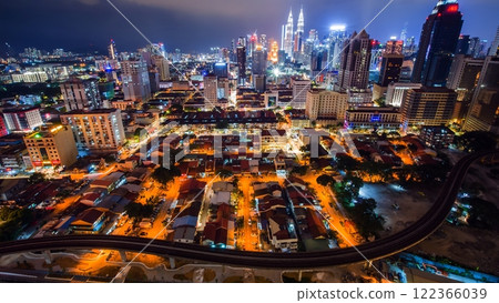 Nighttime timelapse of the Malaysian capital Kuala Lumpur. Nighttime timelapse of the Malaysian capital Kuala Lumpur. 122366039