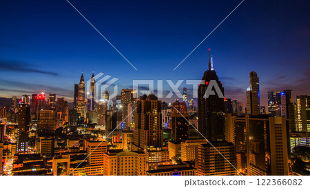 Beautiful sunrise in the capital of Malaysia kuala lumpur. 122366082