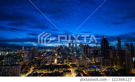 Beautiful sunrise in the capital of Malaysia kuala lumpur. 122366127