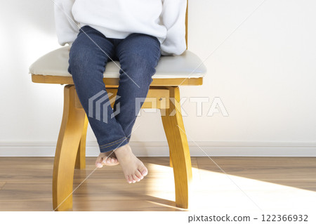 Legs of a girl sitting on a big chair (Japanese, 4 years old, no face) Legs of a girl sitting on a big chair (Japanese, 4 years old, no face) 122366932