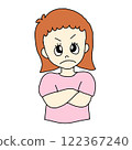 Angry action illustration 122367240