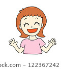 Illustration of laughing action 122367242