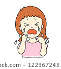 Crying illustration 122367243