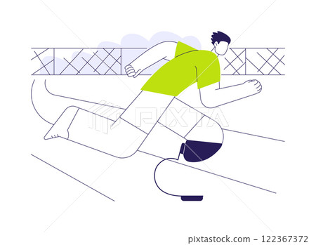 Artificial limbs abstract concept vector illustration. 122367372