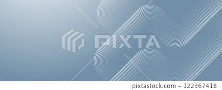 Abstract hexagon lines on gray background. Geometric stripe line art design for poster, brochure, cover, website, banner 122367418