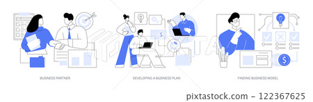 Startup company isolated cartoon vector illustrations se Startup company isolated cartoon vector illustrations se 122367625