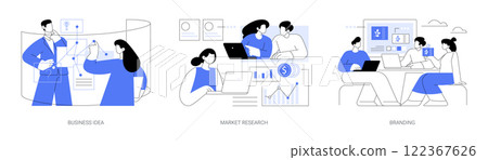 New startup project isolated cartoon vector illustrations se New startup project isolated cartoon vector illustrations se 122367626