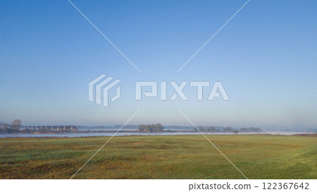Morning Mood on the Elbe, Germany Morning Mood on the Elbe, Germany 122367642