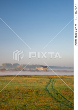 Morning Mood at the Elbe Bridge, Doemitz, Germany 122367645