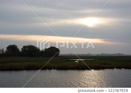 Sunset at Barther Bodden near Zingst, Germany Sunset at Barther Bodden near Zingst, Germany 122367659