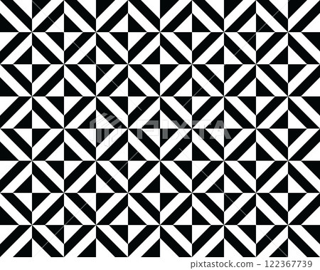 Seamless background of black polygonal pattern, creative design templates 122367739