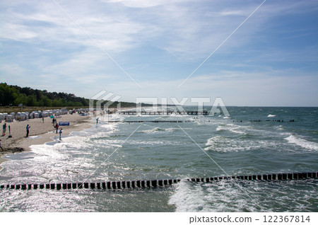 Groyne in Zingst, Darss, Germany 122367814
