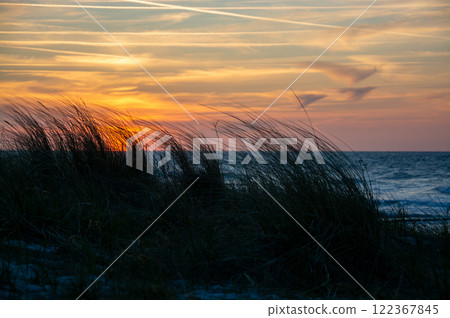 Sunset at Zingst Beach, Darss, Germany Sunset at Zingst Beach, Darss, Germany 122367845