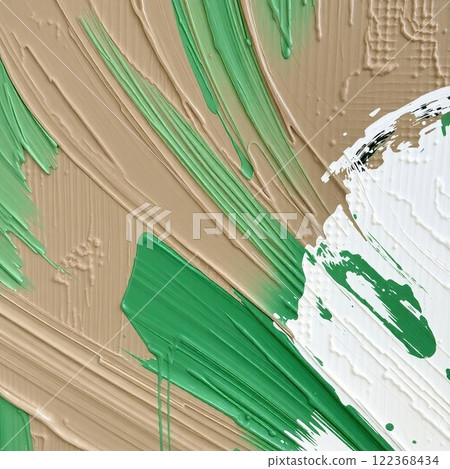 Oil painting background with random chaotic brush strokes. Artistic texture in natural earth tones. Oil painting background with random chaotic brush strokes. Artistic texture in natural earth tones. 122368434