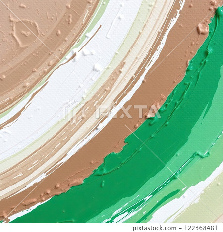 Oil painting background with random chaotic brush strokes. Artistic texture in natural earth tones. 122368481