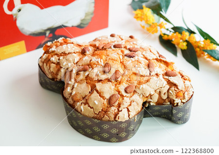 Colomba Pasquale, a traditional Italian Easter cake 122368800
