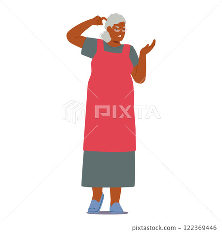 Overwhelmed senior woman scratching head thinking feeling confused, unclear, misunderstood Overwhelmed senior woman scratching head thinking feeling confused, unclear, misunderstood 122369446