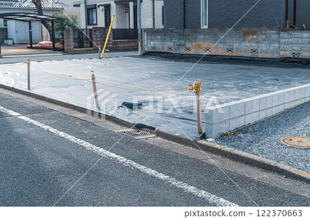 Landscape with developed land 122370663