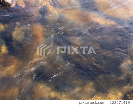 River water flow close-up/slow 13 122371419