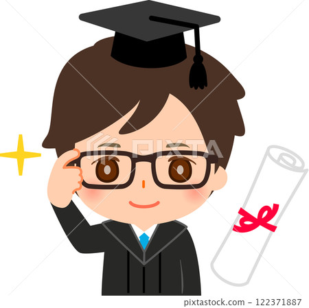 穿著學士服的男人 122371887