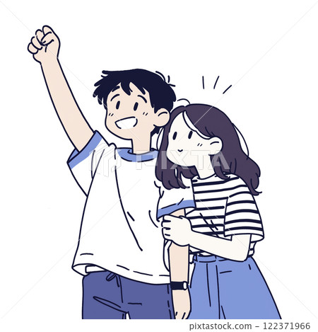 一對好朋友夫婦的插圖 122371966