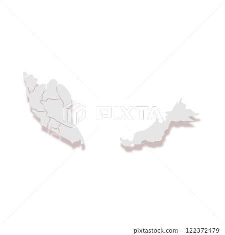 Malaysia country map icon vectors illustration symbol design Malaysia country map icon vectors illustration symbol design 122372479