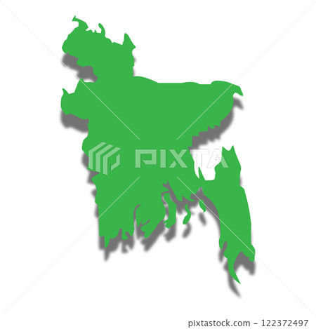 Bangladesh country map icon vectors illustration symbol design 122372497