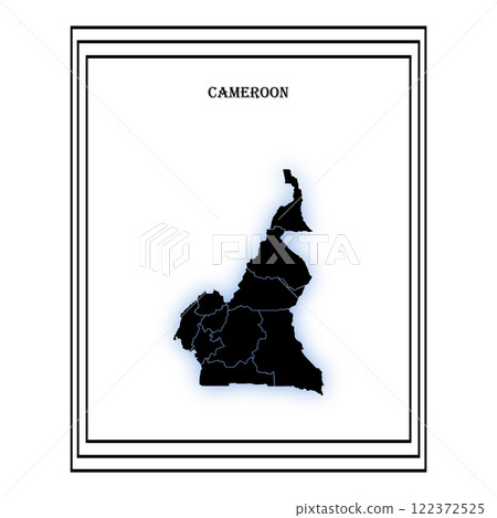 Cameroon country map Cameroon country map 122372525