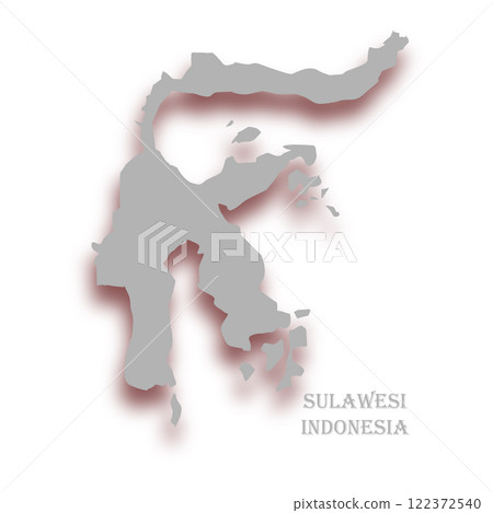 Sulawesi island map vector illustration symbol design 122372540