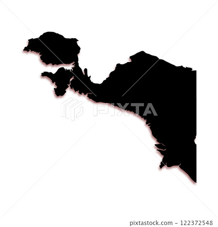 Papua island map, Indonesia vector illustration symbol design Papua island map, Indonesia vector illustration symbol design 122372548