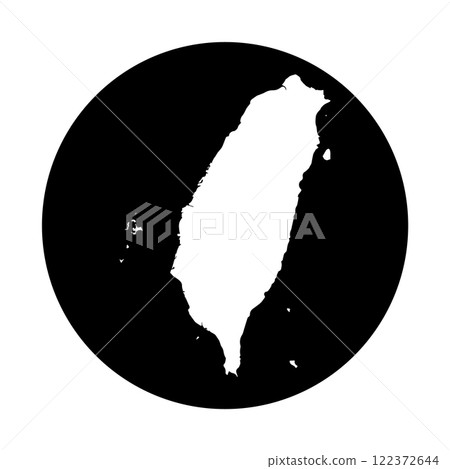 Taiwan map icon vectors illustration 122372644