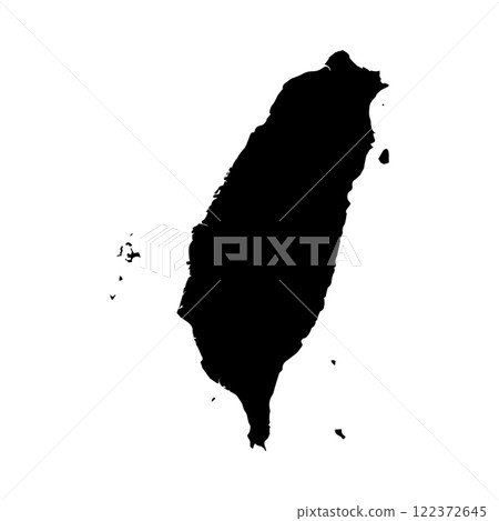 Taiwan map icon vectors illustration Taiwan map icon vectors illustration 122372645