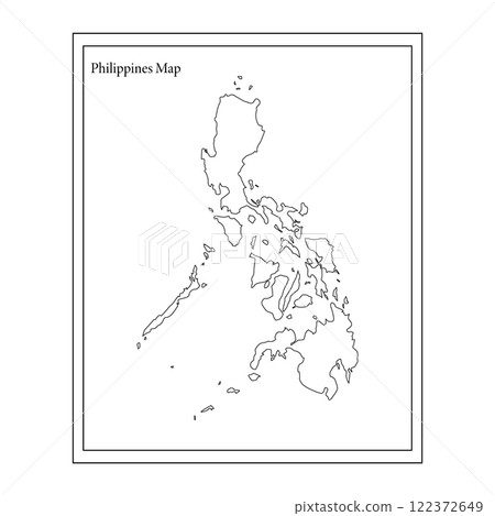 Philippines map icon vectors illustration Philippines map icon vectors illustration 122372649