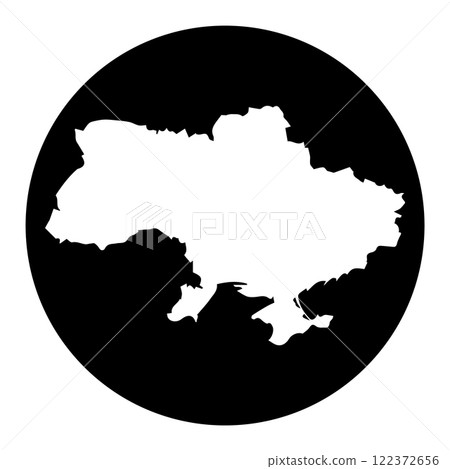 Ukraine country map icon vectors illustration symbol design 122372656